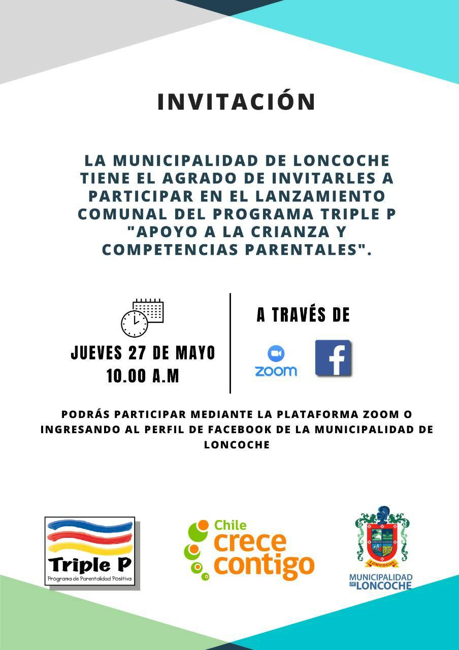 Lanzamiento del Programa Triple P “Apoyo a la Crianza y Competencias Parentales”.