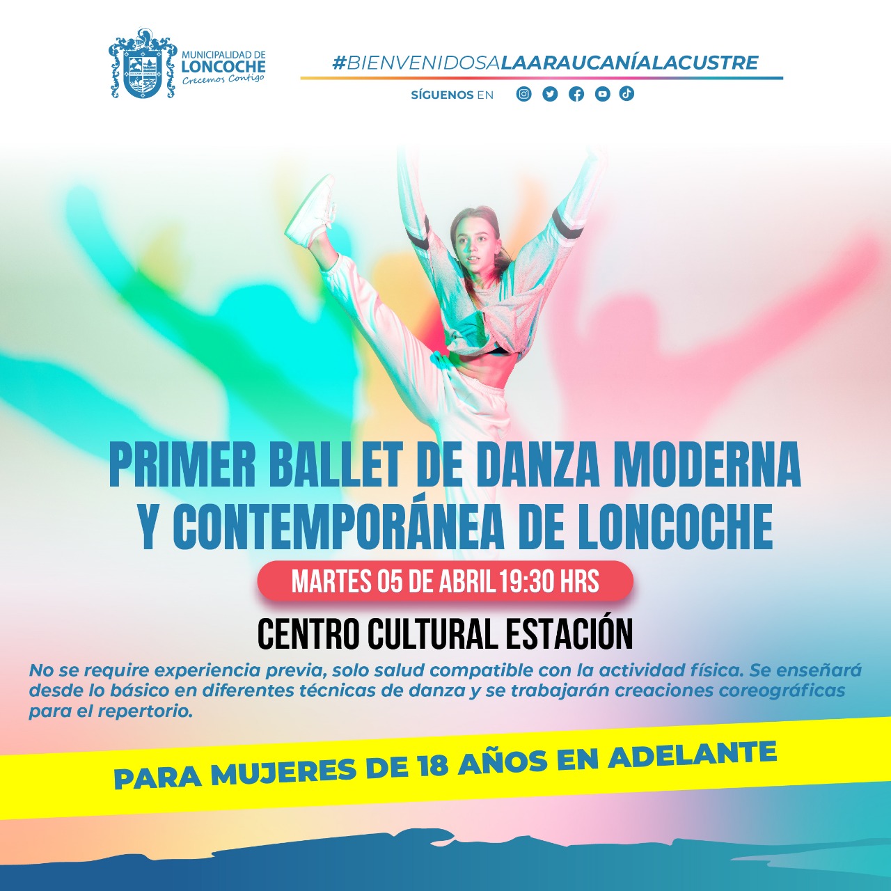 En este momento estás viendo INVITAN A PARTICIPAR DEL PRIMER BALLET MUNICIPAL DE DANZA MODERNA Y CONTEMPORÁNEA.