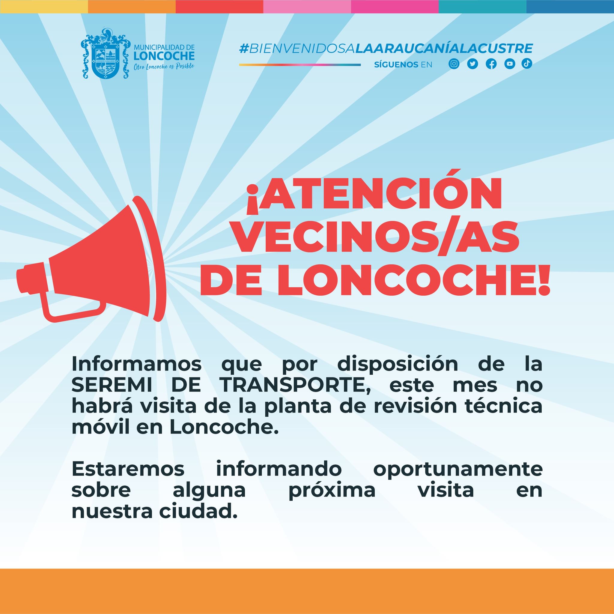 En este momento estás viendo ¡ATENCIÓN VECINOS/AS DE LONCOCHE!