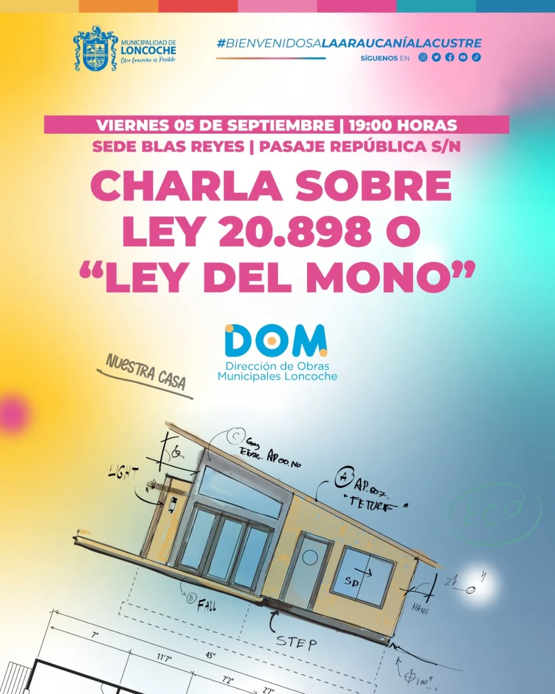 Lee más sobre el artículo INVITACIÓN A CHARLA SOBRE LEY 20.898 O «LEY DEL MONO».